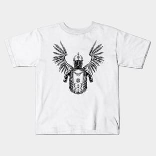 Polish Winged Hussar Armor 2: Unleash the Warrior Within Kids T-Shirt